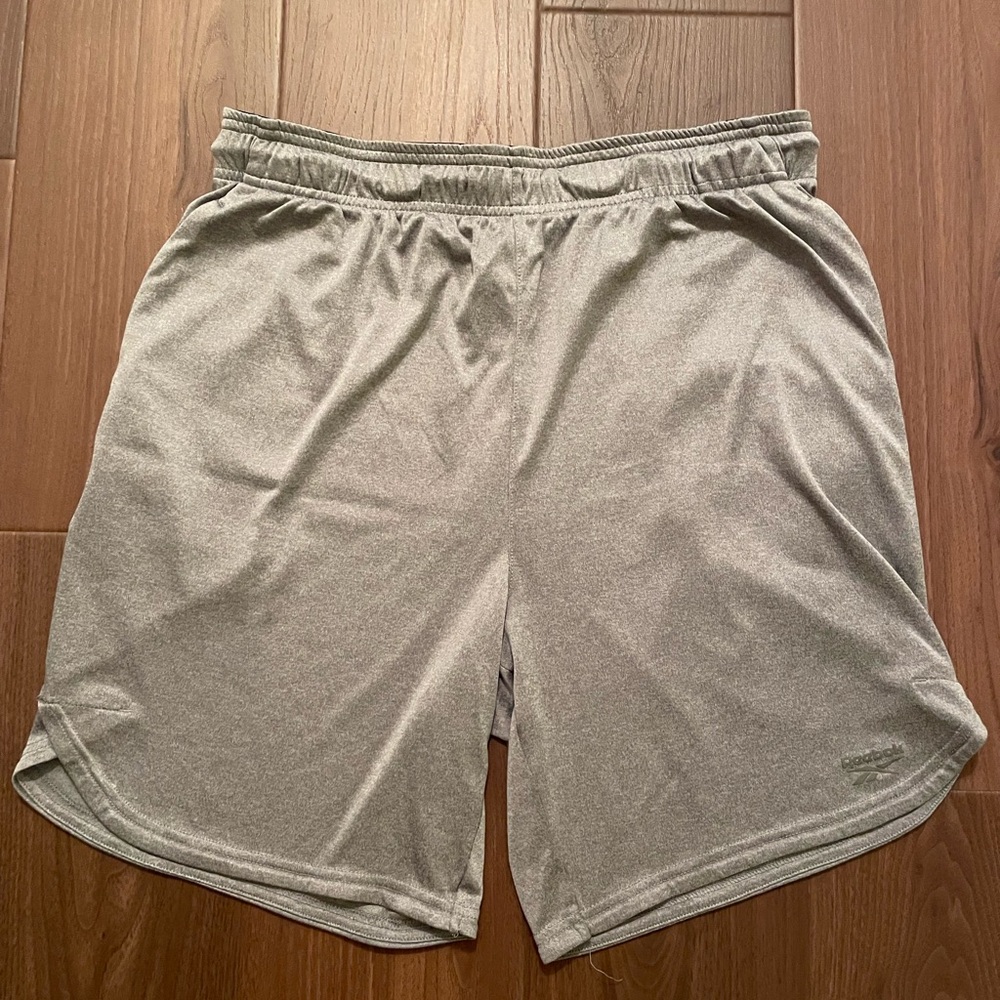Reebok Light Gray Athletic Shorts